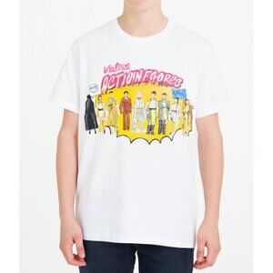 Disney Star Wars Men's White Graphic Action Figures Short Sleeve Tee Size Large